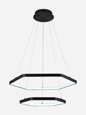 COLGANTE DECO LED 80W NEGRO