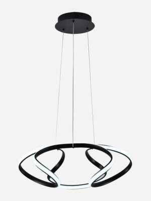 COLGANTE TULIPAN LED 85W NEGRO
