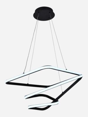 COLGANTE UNIQ LED 118W NEGRO