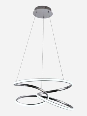 COLGANTE WINGS LED 124W CROMO