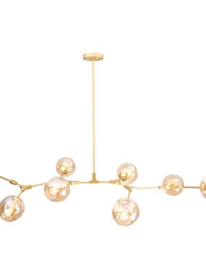 Q16068-GD Sakura Pendant E27 acabado oro mate 8 Luces Q16068-GD
