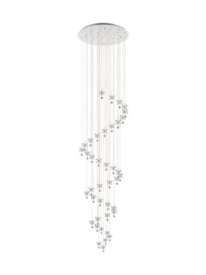 LAMPARA COLGANTE LED EGLO CROMO CRISTAL PIANOPOLI 1 39545M