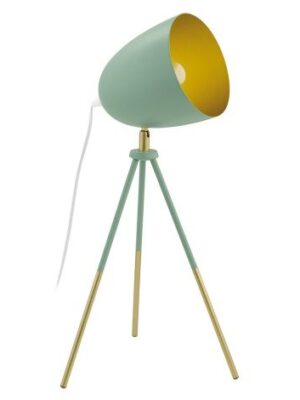 LAMPARA EGLO ACERO VERDE PASTEL-COBRE CHESTER-P 49047M