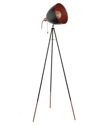 49386M CHESTER LAMPARA PIE EGLO ACERO NEGRO-COBRE CHESTER 49386M