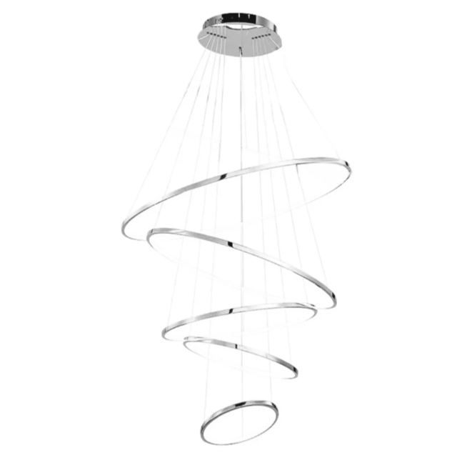 COLGANTE SPHERA LED 240W CROMO