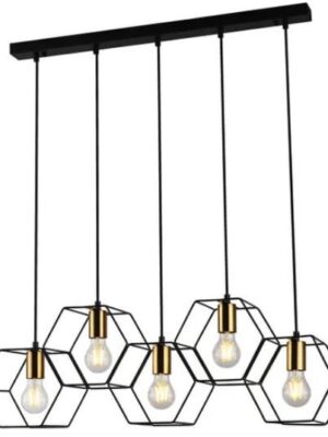 1406-5 COLGANTE HEXA NEGRO