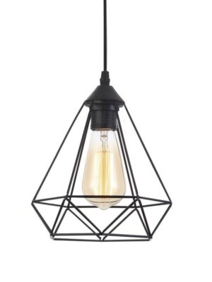 C079-NE LAMPARA TECHO NEGRO E27 MOD. C079/NE