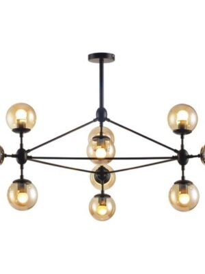 C2036-10-NE LAMPARA TECHO NEGRO E27 MOD. C2036-10/NE