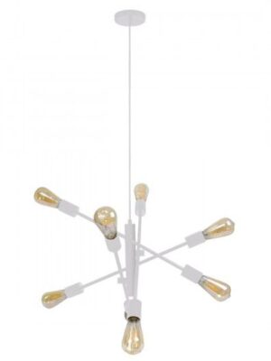 LAMPARA TECHO BLANCO E27 MOD. C2050-8/BL