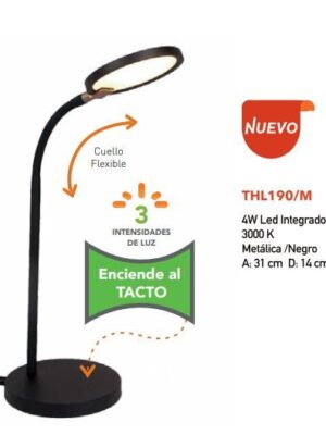 THL190-M LAMPARA MESA KAI LED NEGRO THL190/M