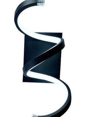 6223 B 6223 B ARBOTANTE SERPENTIN ALUMINIO NEGRO