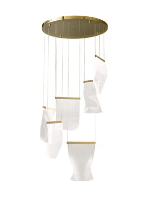 Q10926-BG Q10926-BG LAMPARA WAVE ORO