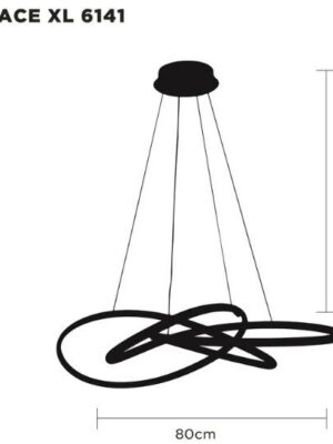 6141-B-800MM 6141-B-800MM LAMPARA COLGANTE SPACE XL LED