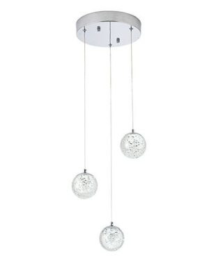 Q28153-CH Q28153-CH LAMPARA COLGANTE SING 3 LUCES LED