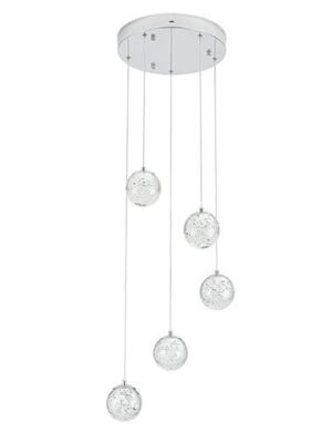 Q28155-CH Q28155-CH LAMPARA COLGANTE SING 5 LUCES LED