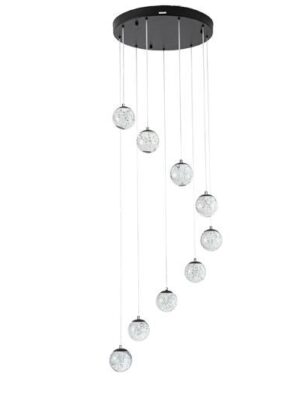 Q28159-BK Q28159-BK LAMPARA COLGANTE SING 9 LUCES LED