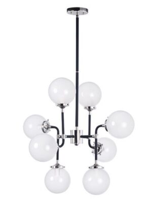 24725WTBKPN 24725WTBKPN LAMPARA COLGANTE ATOM 8 LUCES E12